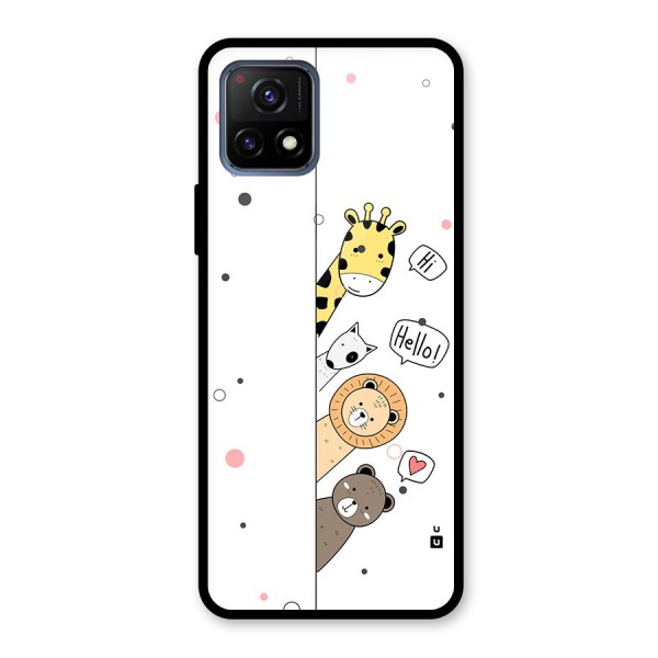 Animal Greetings Glass Back Case for Vivo Y72 5G