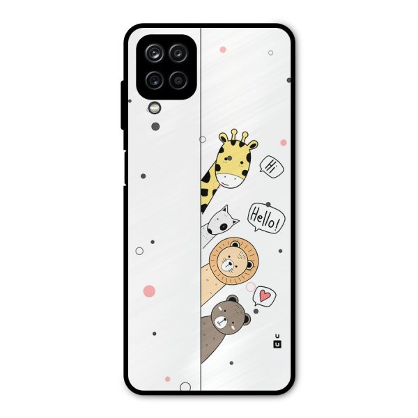 Animal Greetings Metal Back Case for Galaxy A12