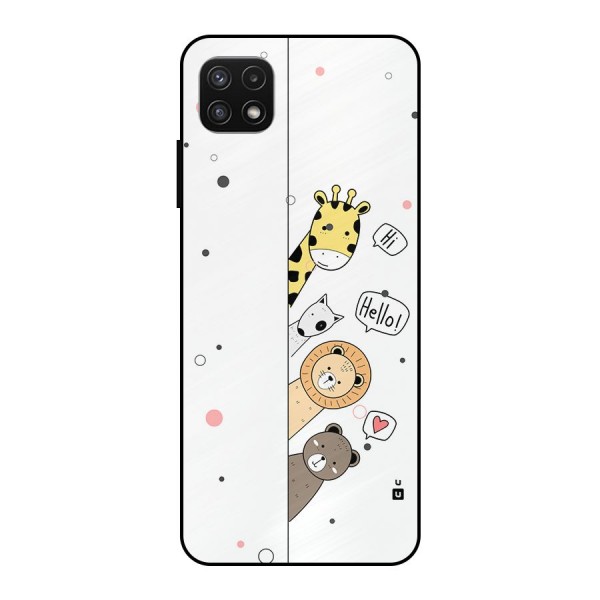 Animal Greetings Metal Back Case for Galaxy A22 5G