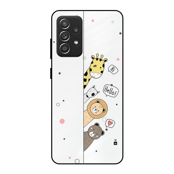 Animal Greetings Metal Back Case for Galaxy A52s 5G