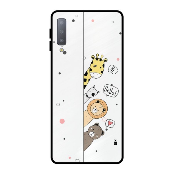 Animal Greetings Metal Back Case for Galaxy A7 (2018)