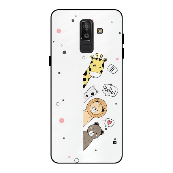 Animal Greetings Metal Back Case for Galaxy J8