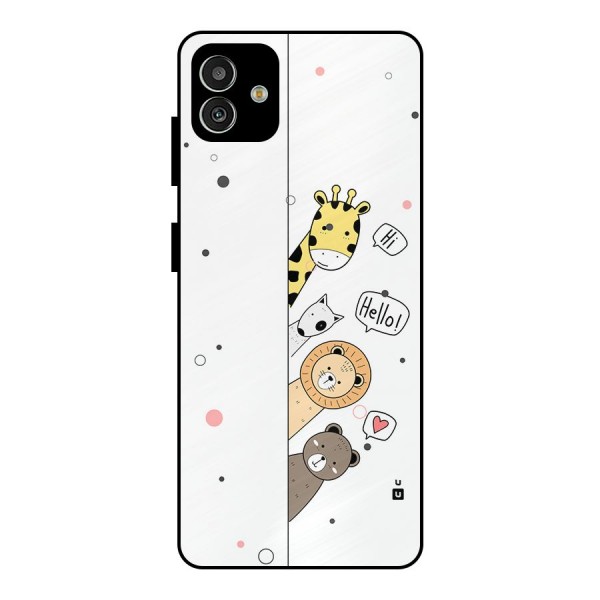 Animal Greetings Metal Back Case for Galaxy M13 5G