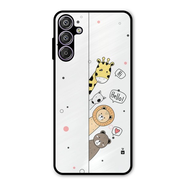 Animal Greetings Metal Back Case for Galaxy M15