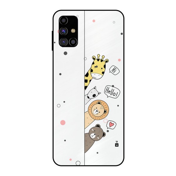 Animal Greetings Metal Back Case for Galaxy M31s