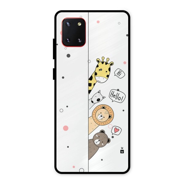 Animal Greetings Metal Back Case for Galaxy Note 10 Lite