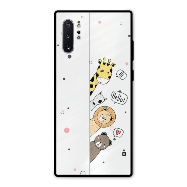 Animal Greetings Metal Back Case for Galaxy Note 10 Plus