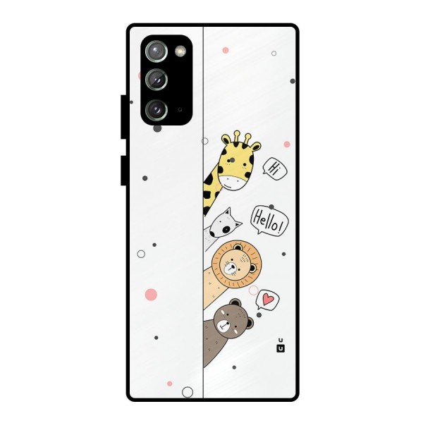 Animal Greetings Metal Back Case for Galaxy Note 20