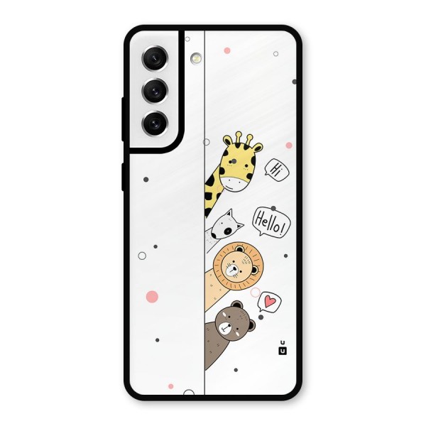 Animal Greetings Metal Back Case for Galaxy S21 FE 5G