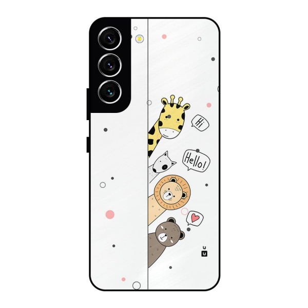 Animal Greetings Metal Back Case for Galaxy S22 5G