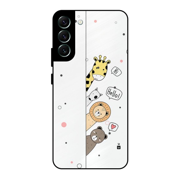 Animal Greetings Metal Back Case for Galaxy S22 Plus 5G