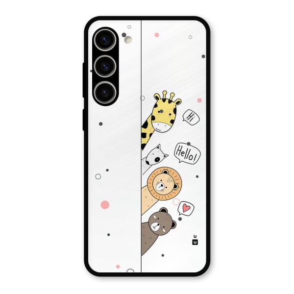 Animal Greetings Metal Back Case for Galaxy S23 Plus