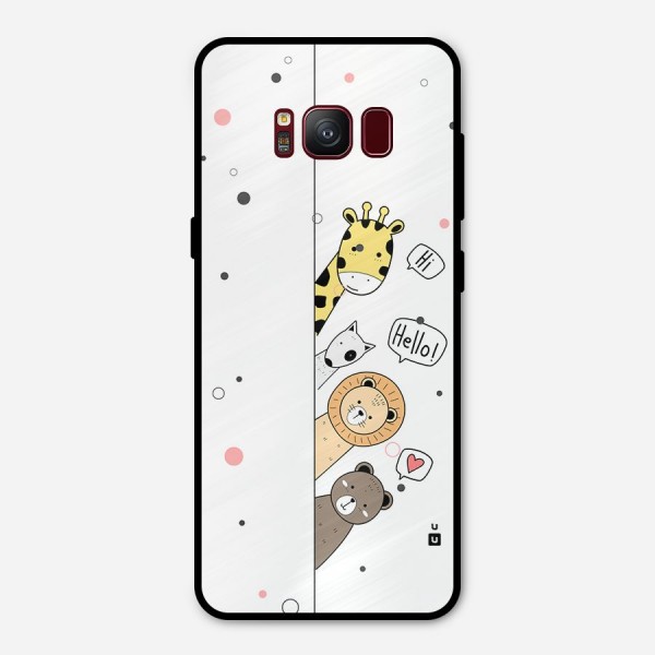 Animal Greetings Metal Back Case for Galaxy S8