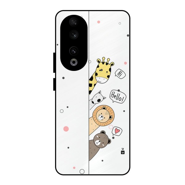 Animal Greetings Metal Back Case for Honor 90