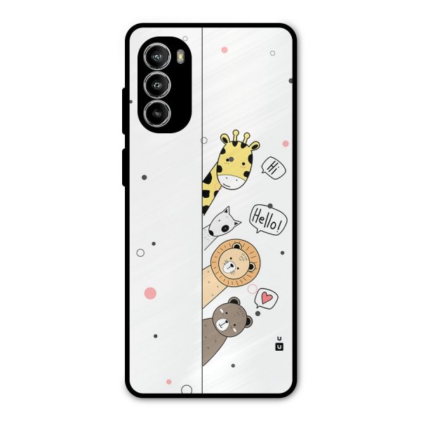 Animal Greetings Metal Back Case for Moto G52