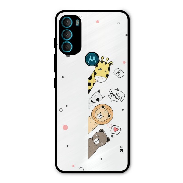 Animal Greetings Metal Back Case for Moto G71 5G