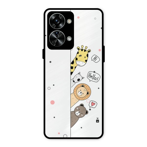 Animal Greetings Metal Back Case for OnePlus Nord 2T