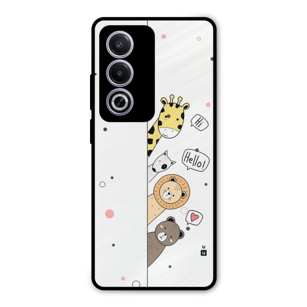 Animal Greetings Metal Back Case for Oppo A3 Pro