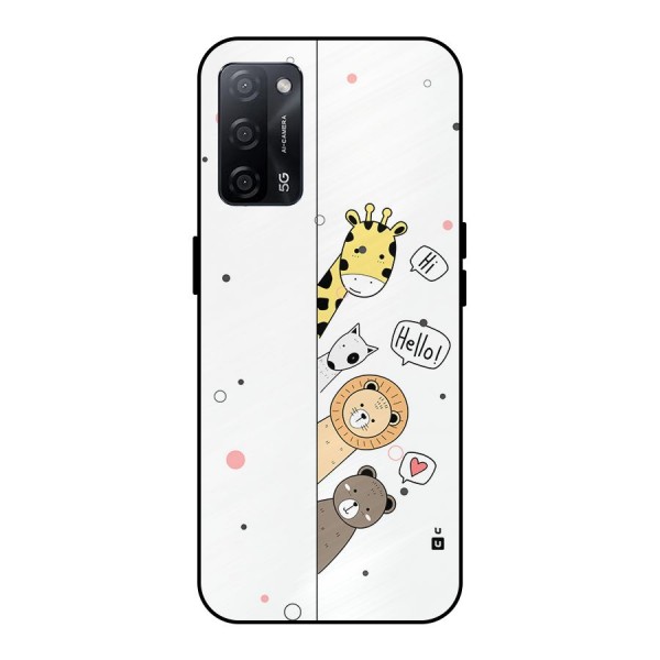 Animal Greetings Metal Back Case for Oppo A53s 5G