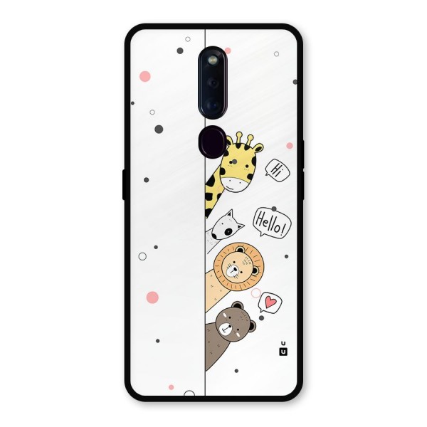 Animal Greetings Metal Back Case for Oppo F11 Pro