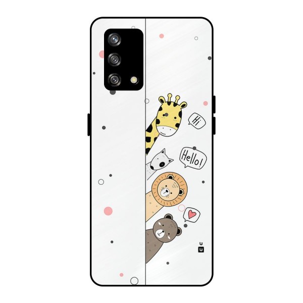 Animal Greetings Metal Back Case for Oppo F19