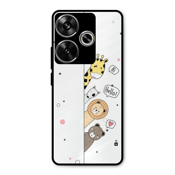 Animal Greetings Metal Back Case for Poco F6