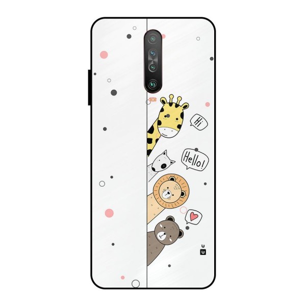 Animal Greetings Metal Back Case for Poco X2