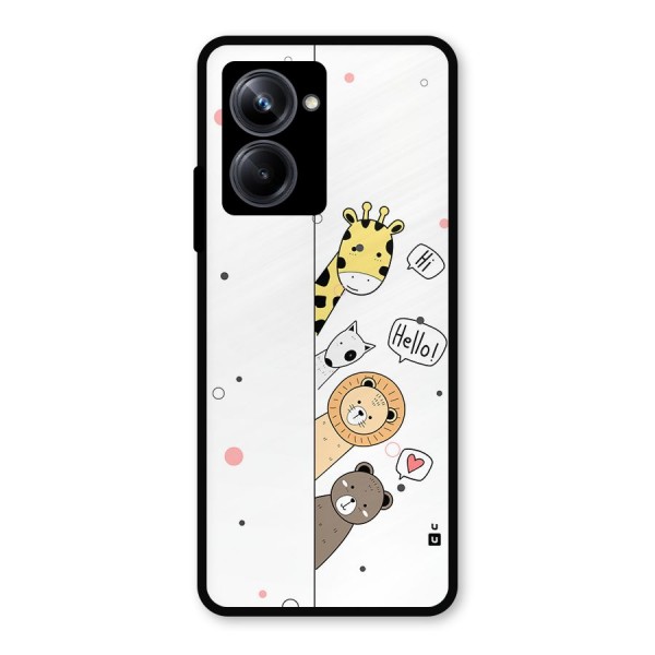 Animal Greetings Metal Back Case for Realme 10 Pro