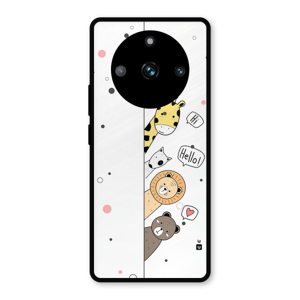 Animal Greetings Metal Back Case for Realme 11 Pro