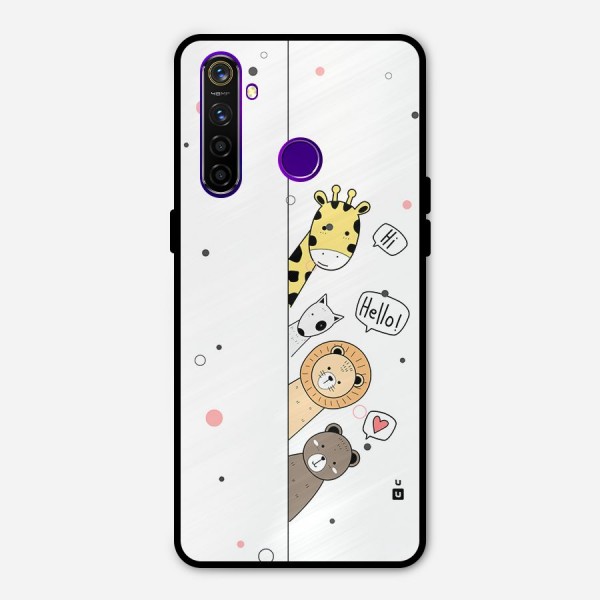 Animal Greetings Metal Back Case for Realme 5 Pro