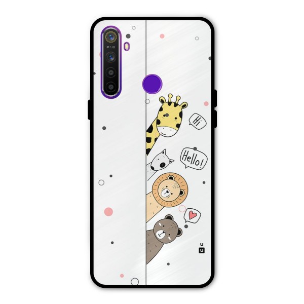 Animal Greetings Metal Back Case for Realme 5i