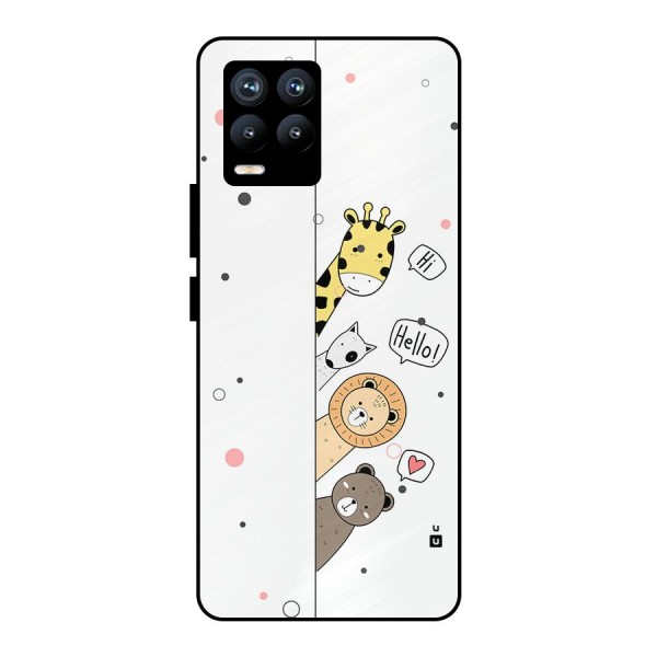 Animal Greetings Metal Back Case for Realme 8