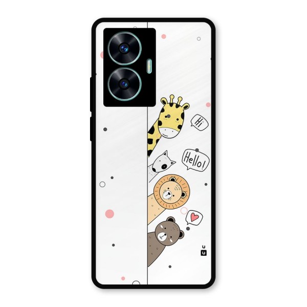 Animal Greetings Metal Back Case for Realme C55