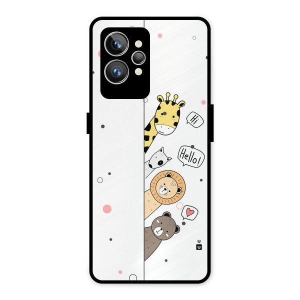 Animal Greetings Metal Back Case for Realme GT2 Pro