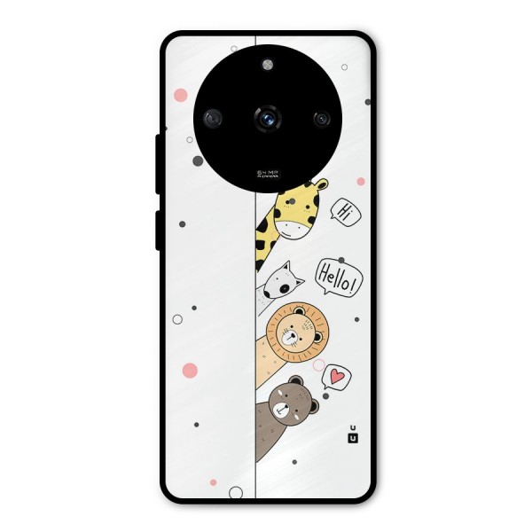 Animal Greetings Metal Back Case for Realme Narzo 60 5G