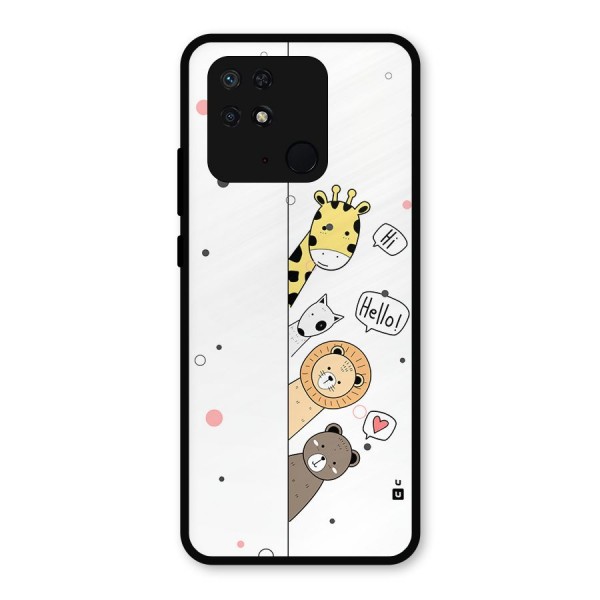 Animal Greetings Metal Back Case for Redmi 10