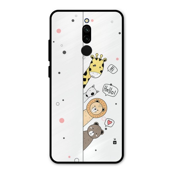 Animal Greetings Metal Back Case for Redmi 8