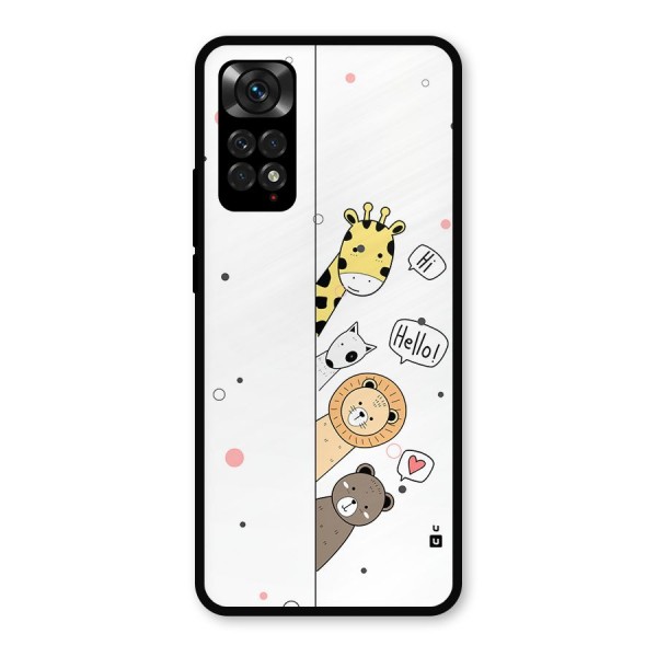 Animal Greetings Metal Back Case for Redmi Note 11