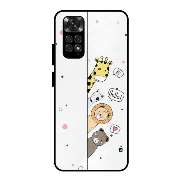 Animal Greetings Metal Back Case for Redmi Note 11 Pro