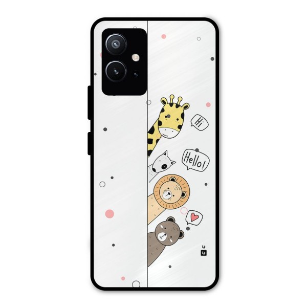 Animal Greetings Metal Back Case for Vivo T1 5G