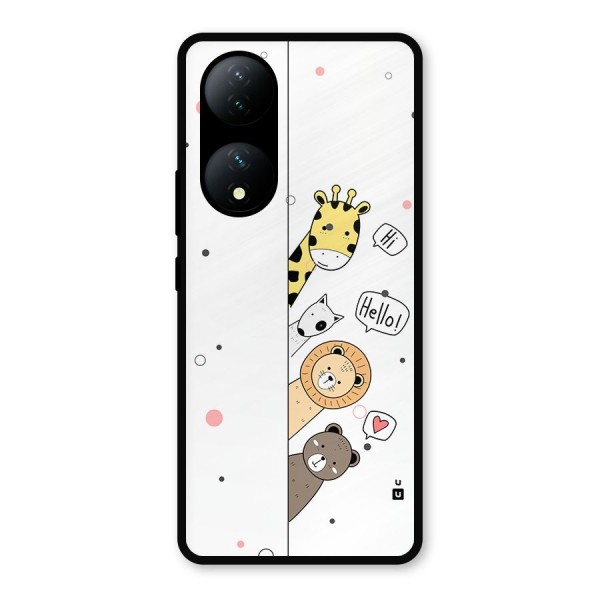 Animal Greetings Metal Back Case for Vivo T2