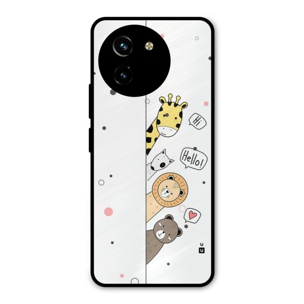 Animal Greetings Metal Back Case for Vivo T3x