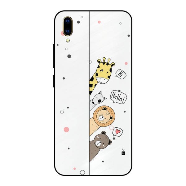 Animal Greetings Metal Back Case for Vivo V11 Pro