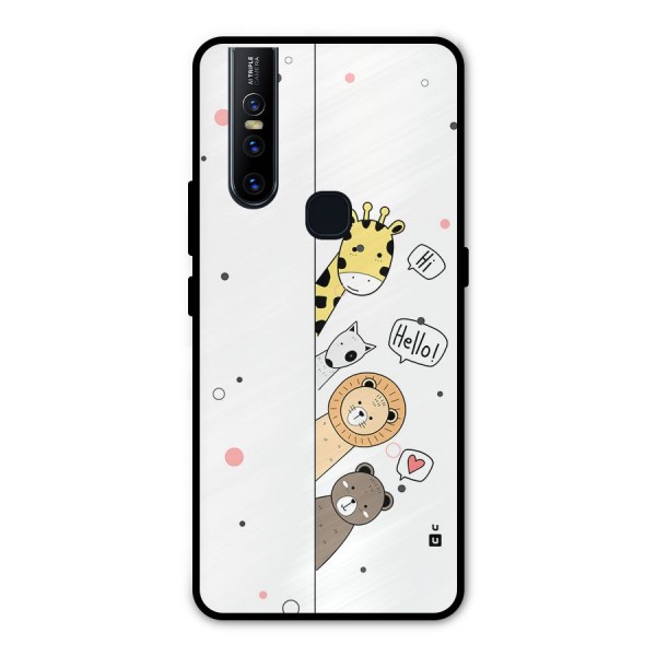 Animal Greetings Metal Back Case for Vivo V15