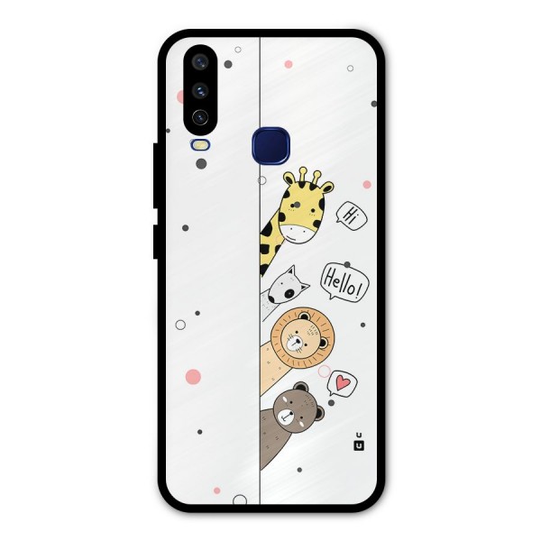 Animal Greetings Metal Back Case for Vivo V17