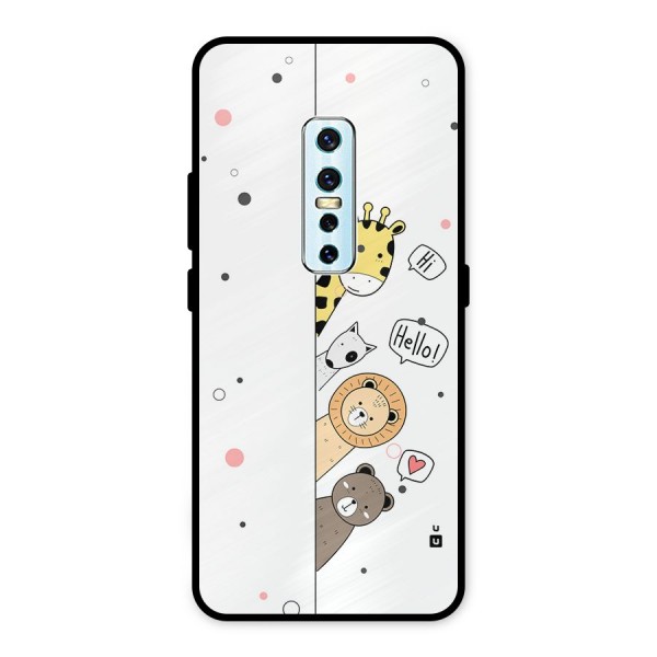 Animal Greetings Metal Back Case for Vivo V17 Pro