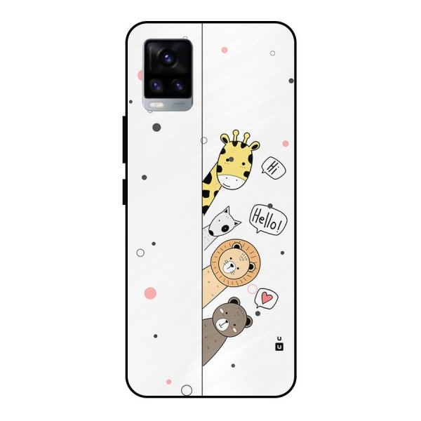 Animal Greetings Metal Back Case for Vivo V20