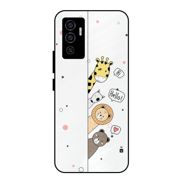 Animal Greetings Metal Back Case for Vivo V23e