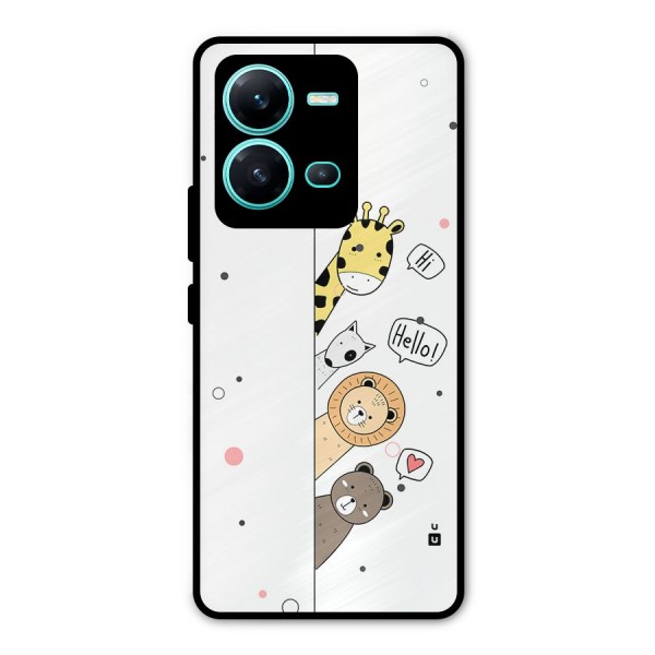 Animal Greetings Metal Back Case for Vivo V25