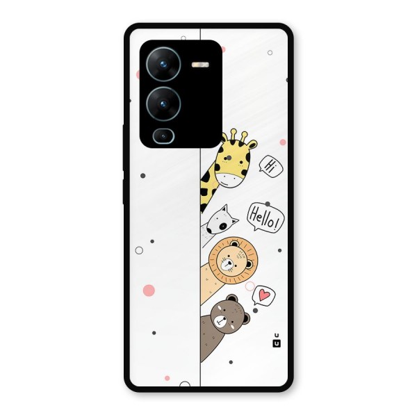 Animal Greetings Metal Back Case for Vivo V25 Pro